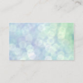 おいしいケーキの店の青緑の名刺 名刺 (裏面)