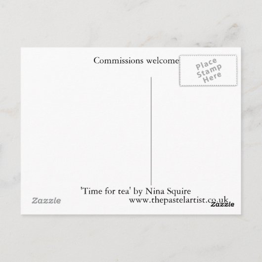 おいしいケーキ ポストカード (裏面)