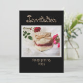 おいしいケーキ,マシュマロ,食べ物,菓子 招待状 (スタンド正面)