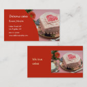 おいしいケーキ 名刺 (正面/裏面)