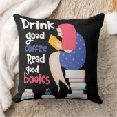 おいしいコーヒーを読飲む クッション (ブランケット)