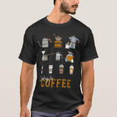おいしいコーヒー飲料を探している Tシャツ (正面)