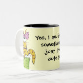 おいしいゴミ子猫 ツートーンマグカップ (正面左)