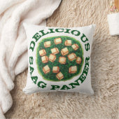 おいしいサグパネールベジタリアンインディアン料理 クッション (ブランケット)