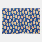 おいしいサフガニヨットジェリードーナツHanukkahパターン キッチンタオル (横)