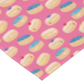 おいしいサフガニヨットジェリードーナツHanukkahパターン テーブルクロス (アングル)