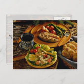 おいしいサーモンディナー ポストカード (正面/裏面)