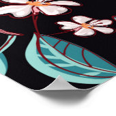 おいしいジューシーな梨。果実のシームレスなパターンと ポスター (角)