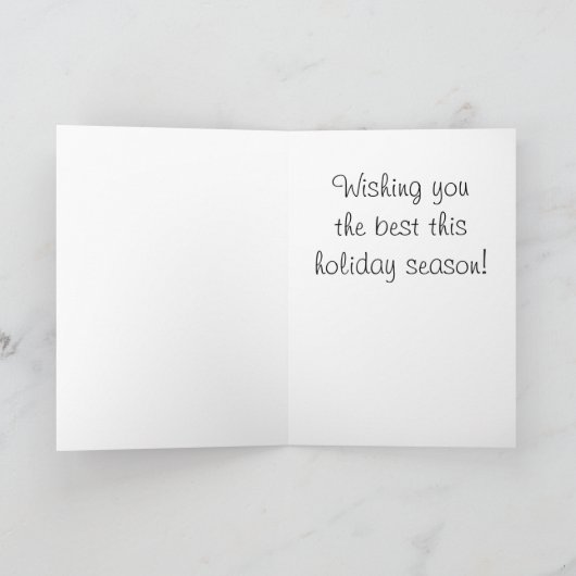 おいしいジンジャーブレッドマンのクッキー シーズンカード (内部)