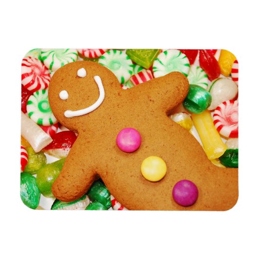 おいしいジンジャーブレッドマン磁石 マグネット (横)