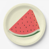 おいしいスイカ-甘い- ペーパープレート (正面)
