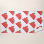 おいしいスイカ – 甘3 ビーチタオル (正面)