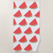 おいしいスイカ – 甘3 ビーチタオル (正面)