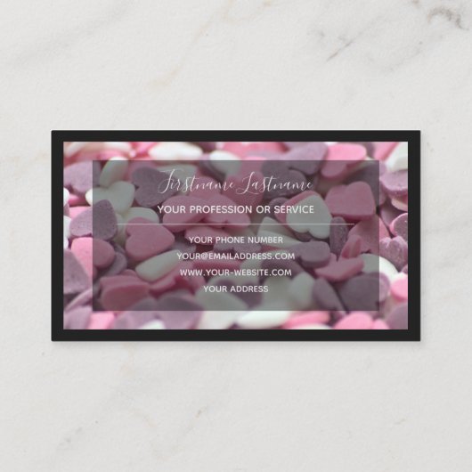 おいしいスイーツのベーカリーとパティシエ店のために 名刺 (裏面)