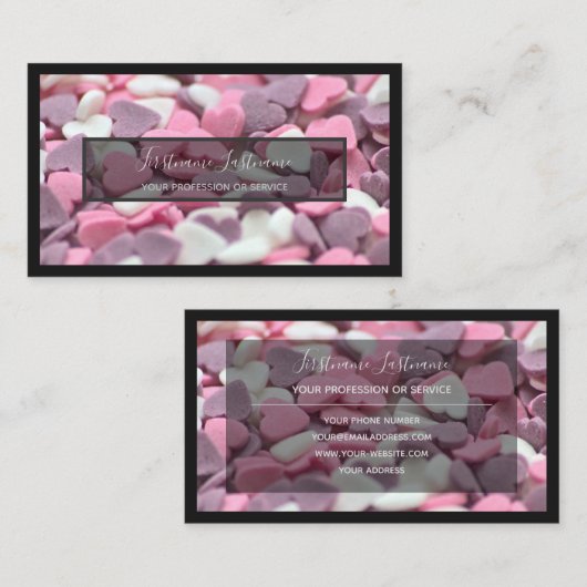 おいしいスイーツのベーカリーとパティシエ店のために 名刺 (正面/裏面)