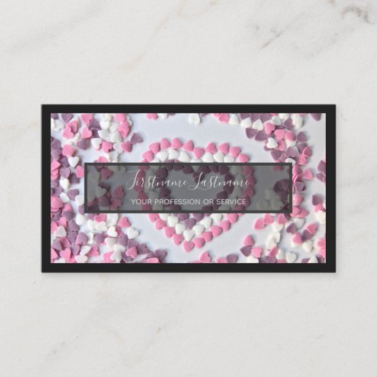 おいしいスイーツのベーカリーとパティシエ店のために 名刺 (正面)