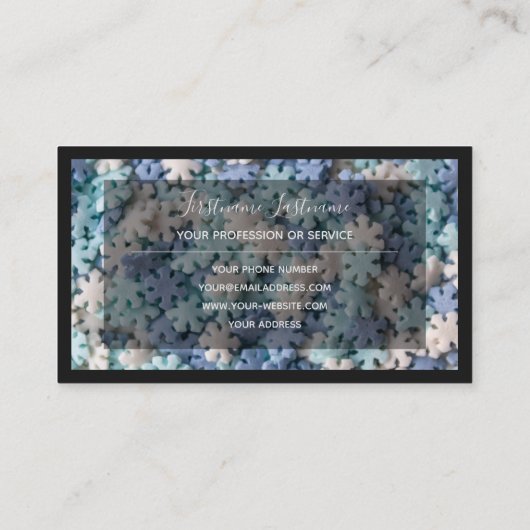 おいしいスイーツのベーカリーとパティシショップのブッシーのために 名刺 (裏面)