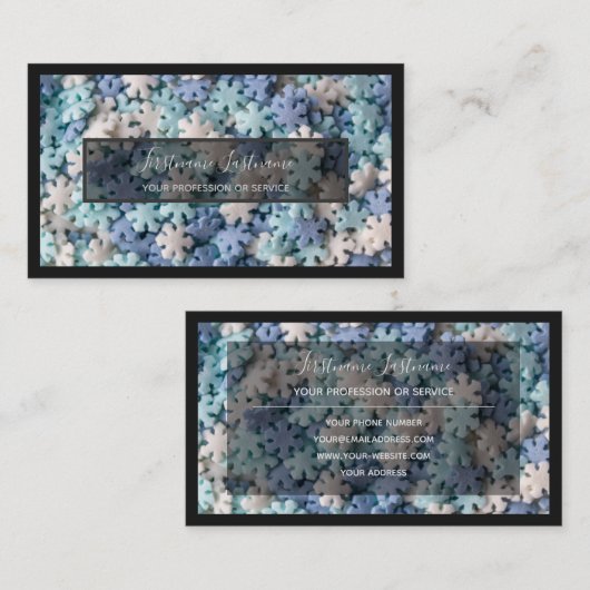 おいしいスイーツのベーカリーとパティシショップのブッシーのために 名刺 (正面/裏面)