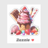 おいしいストロベリーアイスクリーム シール (シート)