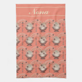 おいしいスパゲッティとグルメ用ミートボール キッチンタオル (縦)