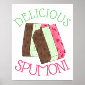 おいしいスプーイタリアンモニゲラトアイスクリームスプモン ポスター