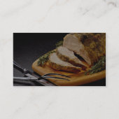 おいしいスライスされたポークロースト 名刺 (裏面)