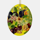 おいしいセルビアのプラム セラミックオーナメント (右)