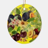 おいしいセルビアのプラム セラミックオーナメント (左)