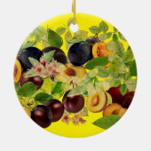 おいしいセルビアのプラム セラミックオーナメント (裏面)