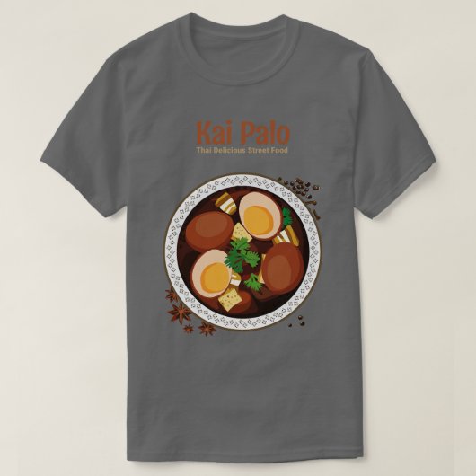 おいしいタイ通り食 Tシャツ (デザイン正面)