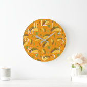 おいしいタコス·チリーズとサクタス·メキシコ料理店 ラージ壁時計 (ホーム)