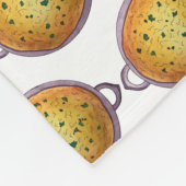 おいしいダールベジタリアンインディアンレッドランティルダル フリースブランケット (角)