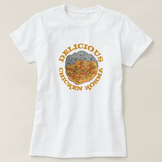 おいしいチキンコルマインディアン食 Tシャツ (デザイン正面)