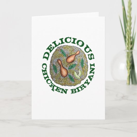 おいしいチキンビリヤニインディアン食 カード (正面)