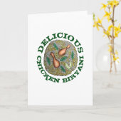 おいしいチキンビリヤニインディアン食 カード (黄色い花)