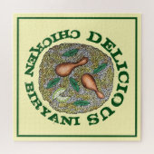 おいしいチキンビリヤニインディアン食 ジグソーパズル (横)