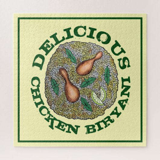 おいしいチキンビリヤニインディアン食 ジグソーパズル (縦)