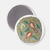 おいしいチキンビリヤニインディアン食 マグネット (正面/裏面)