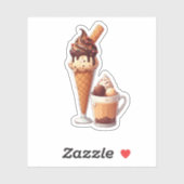 おいしいチョコレートアイスクリーム シール (シート)