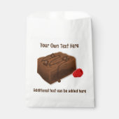 おいしいチョコレートブラウニースクエアと独自の文字 フェイバーバッグ (正面)