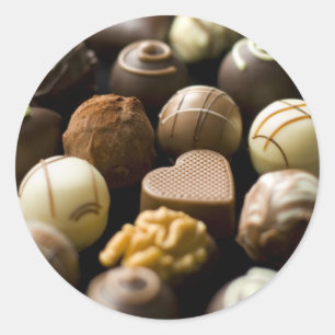 おいしいチョコレートプラリン ラウンドシール