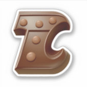 おいしいチョコレートレターTシール シール (正面)