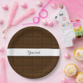 おいしいチョコレート正方形 ペーパープレート (パーティー)