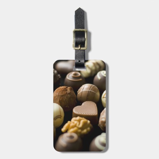おいしいチョコレート·プラリン ラゲッジタグ (正面縦)