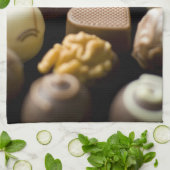 おいしいチョコレートpralines キッチンタオル (折り畳み)