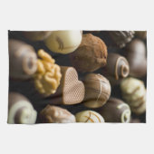おいしいチョコレートpralines キッチンタオル (横)