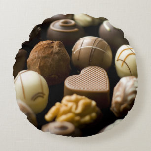 おいしいチョコレートpralines ラウンドクッション