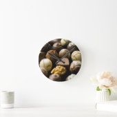 おいしいチョコレートpralines ラウンド壁時計 (ホーム)