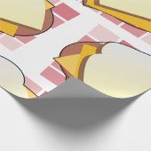 おいしいチーズサンドイッチおもしろい食品 ラッピングペーパー