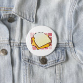 おいしいチーズサンドイッチおもしろい食品 缶バッジ (インサイチュ)